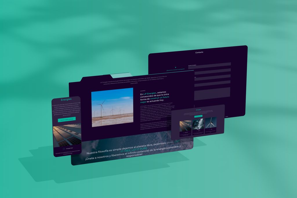 Diseño web para LIFenergies - Productos de enregia renovable Chile