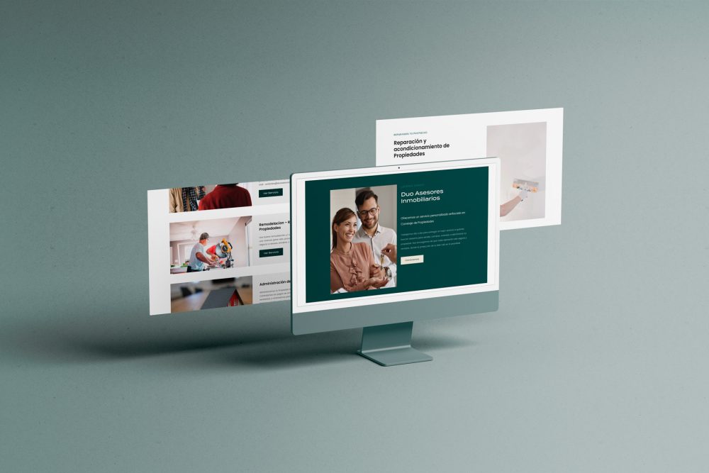 diseño web para duo asesores inmobiliarios chile
